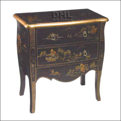 black french chinoiserie side cabinet