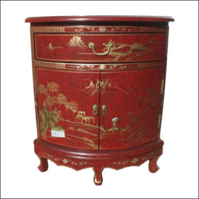 red-french-chinoiserie-corner-cabinet-front-view