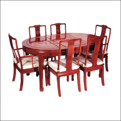 chinese rosewood furniture oval dining table long life design