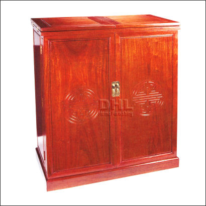 chinese rosewood furniture folding bar cabinet long life design