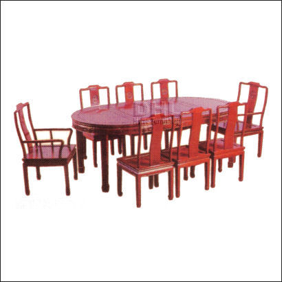 chinese rosewood furniture oval dining table