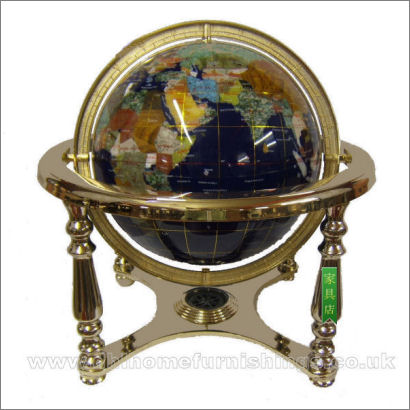atlas of the world gemstone globe