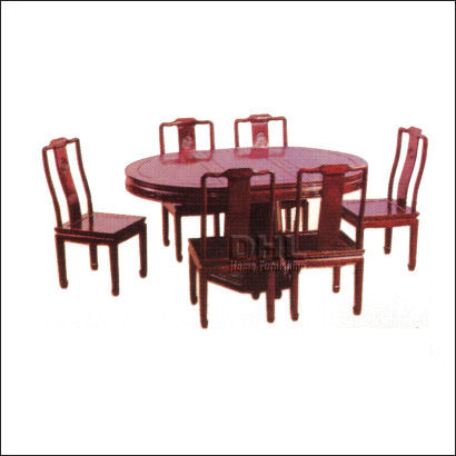 Chinese Rosewood Oval Dining Table 6, Chinese Rosewood Round Dining Table