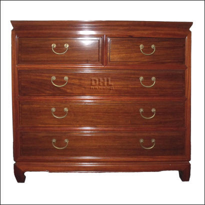 rosewood-plain-chest-of-drawers-front-view